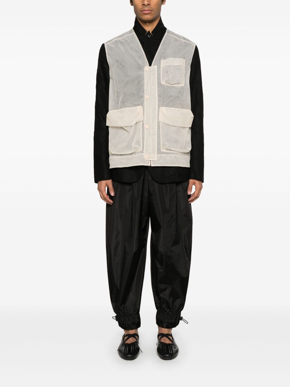 multi-pocket utility gilet - 2