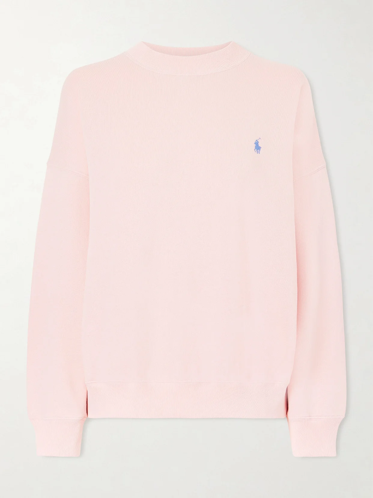 Embroidered Cotton-blend Jersey Sweatshirt - 1