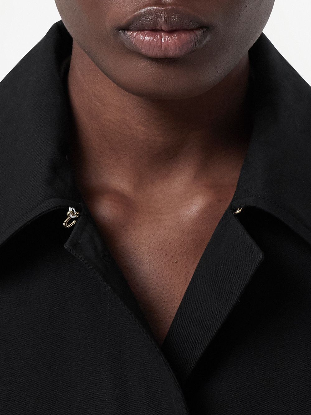 gabardine hooded car coat - 5
