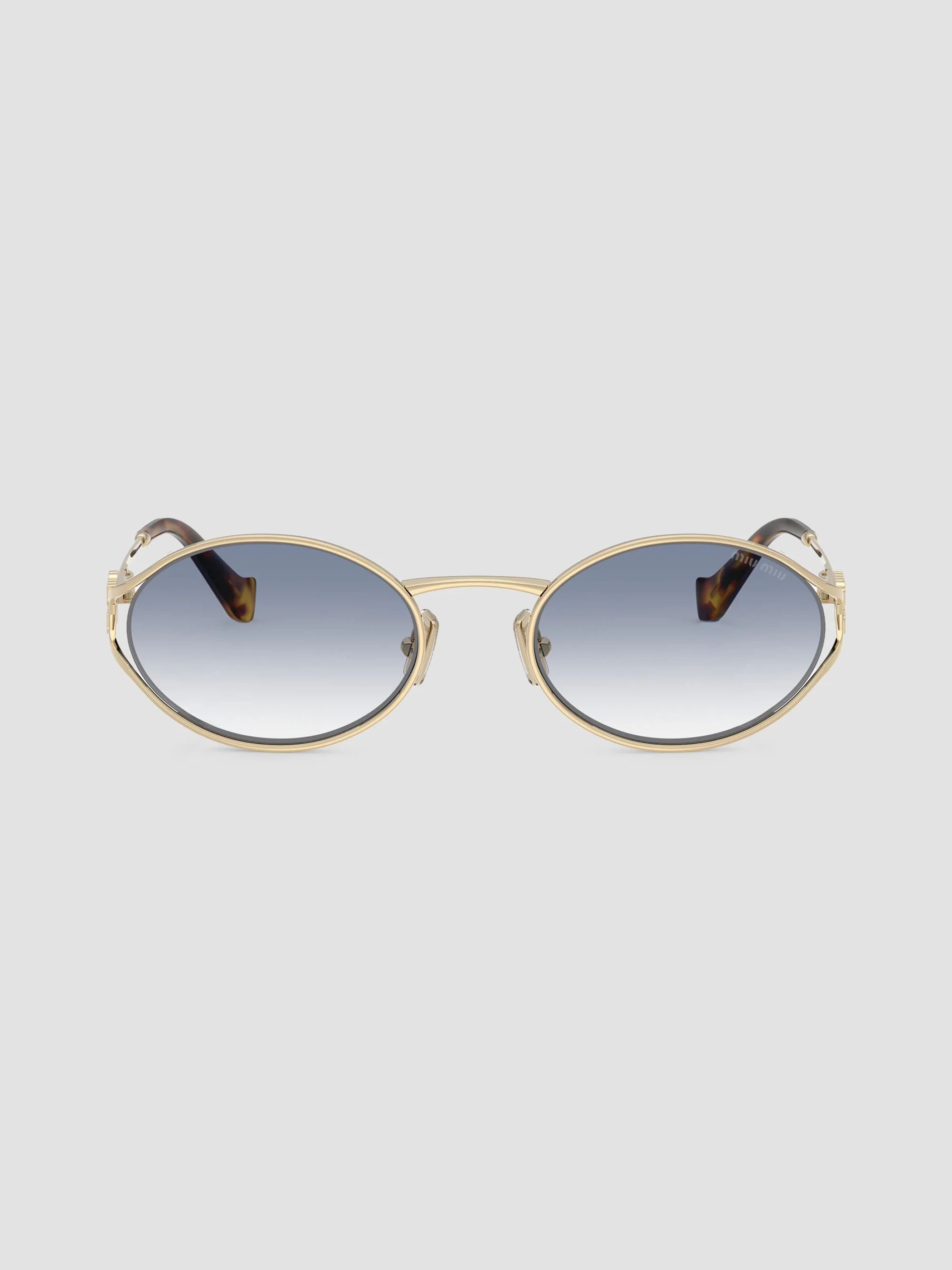 Women's 52YS Oval Sunglasses - Pale Gold - 1