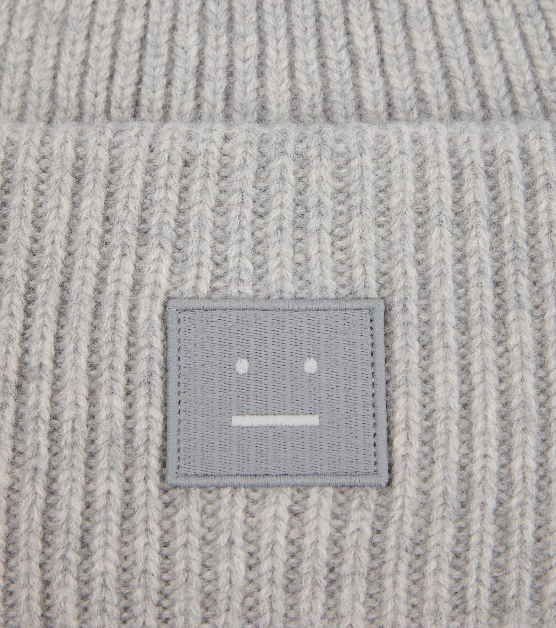Pansy ribbed-knit wool beanie - 3