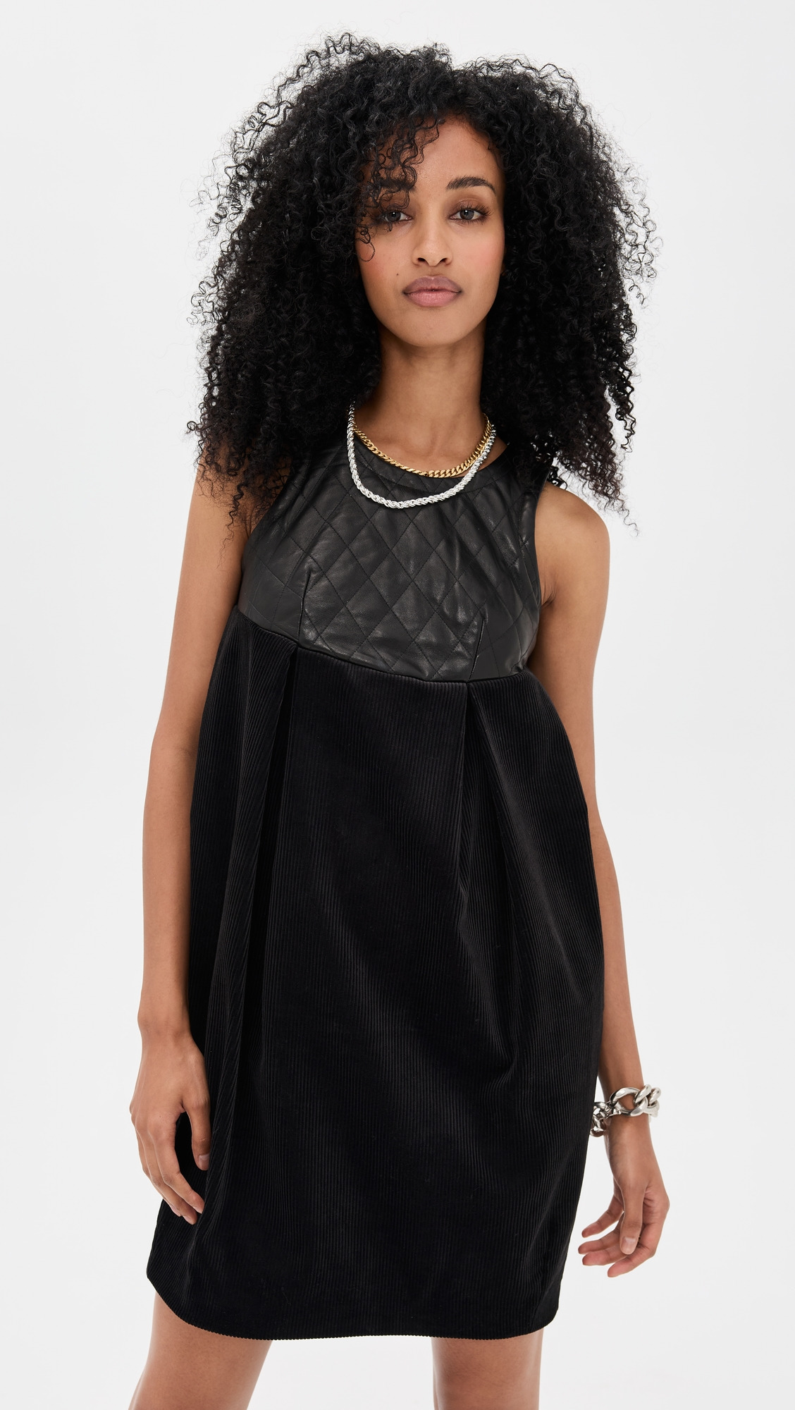 Cocoon Corduroy Dress - 6