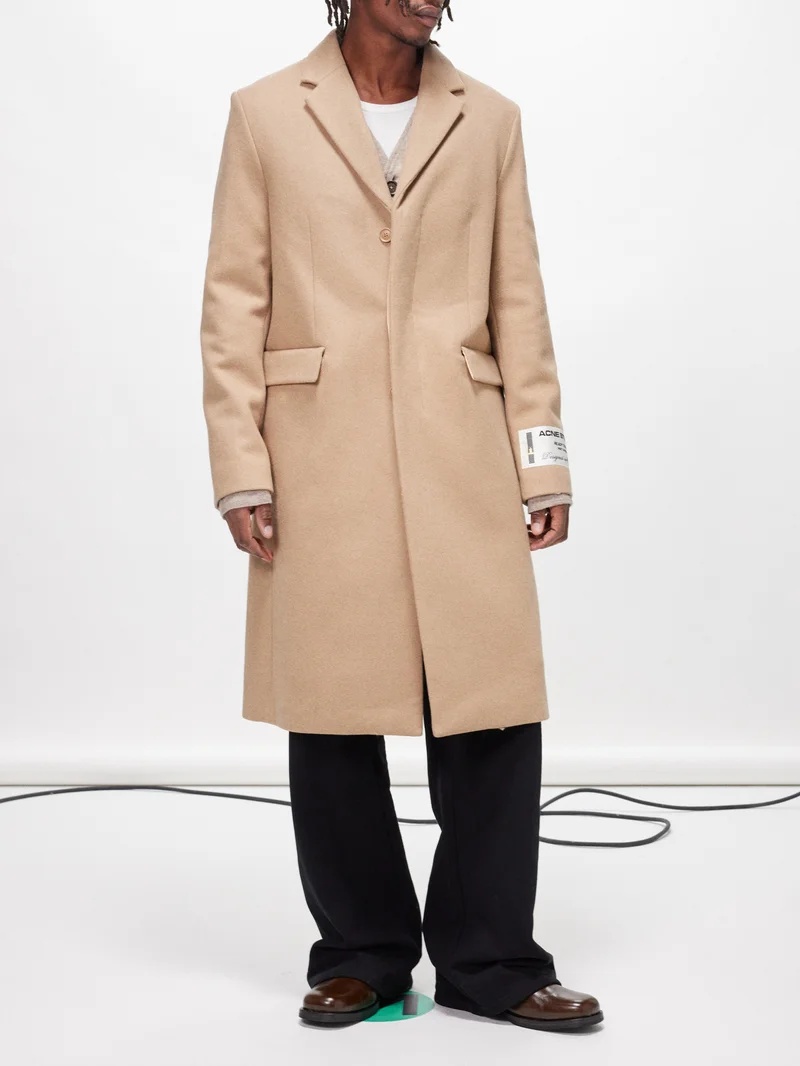 Acne Studios Orkar wool-blend single-breasted overcoat