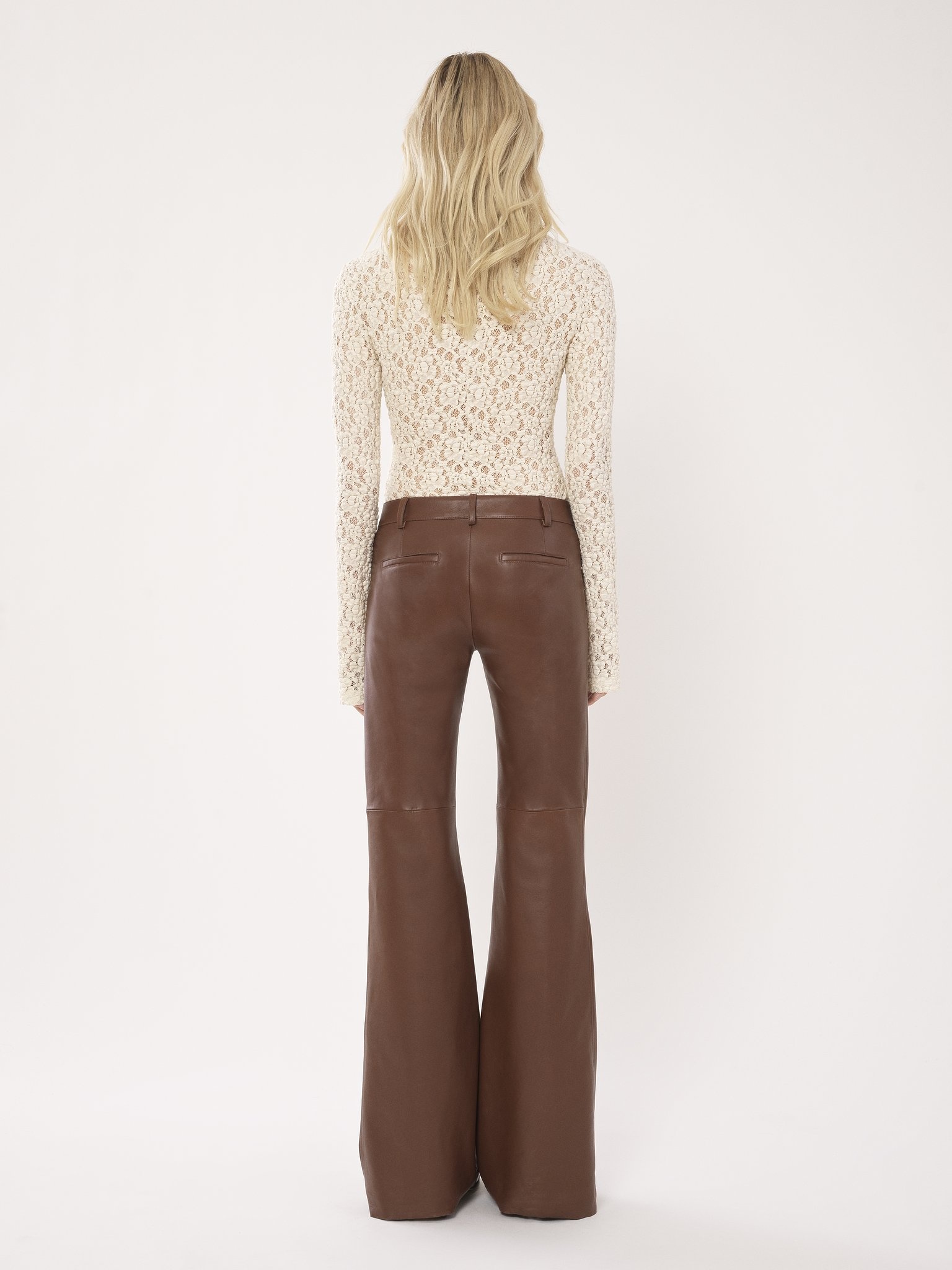 LOW-WAIST FLARE PANTS - 4