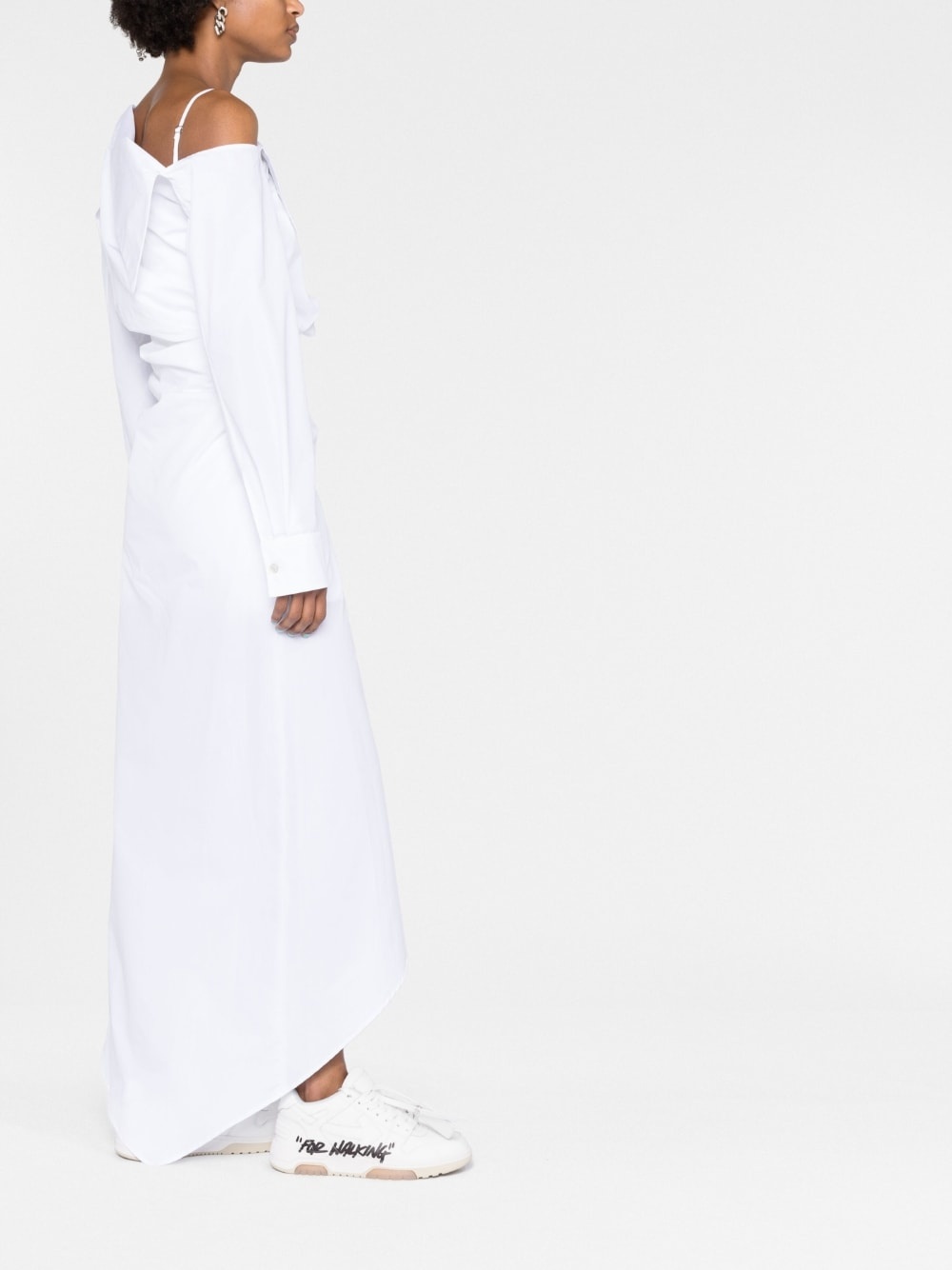 one-shoulder asymmetric dress - 4