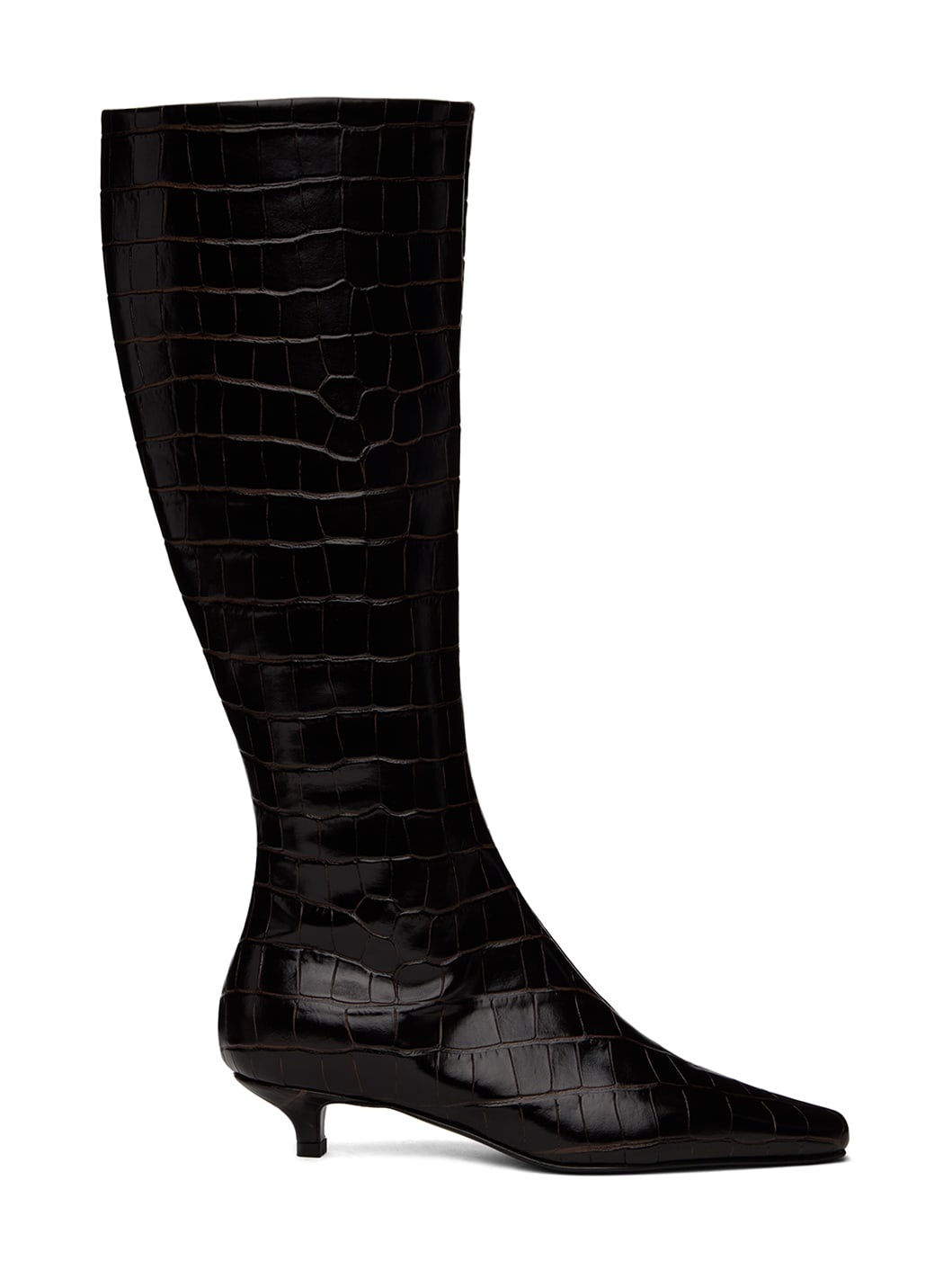 Brown 'The Slim' Knee-High Boots - 1