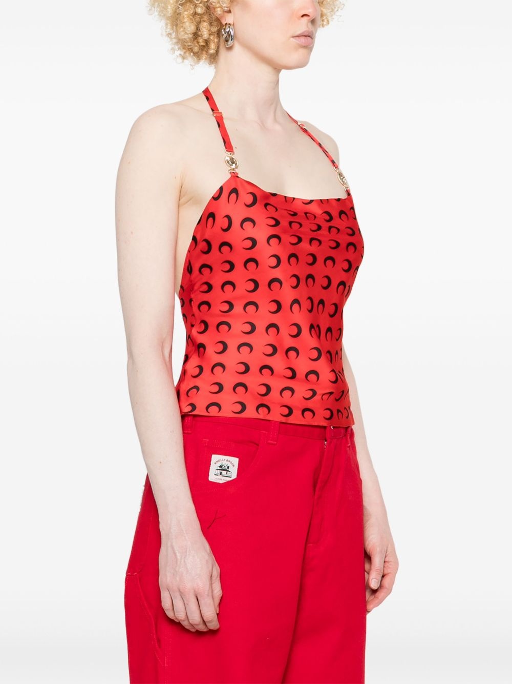 crescent moon-print top - 3