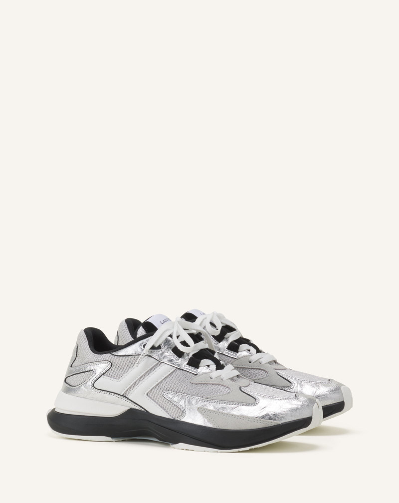 Lanvin JLA SNEAKERS IN CRINKLED METALLIC LEATHER outlook