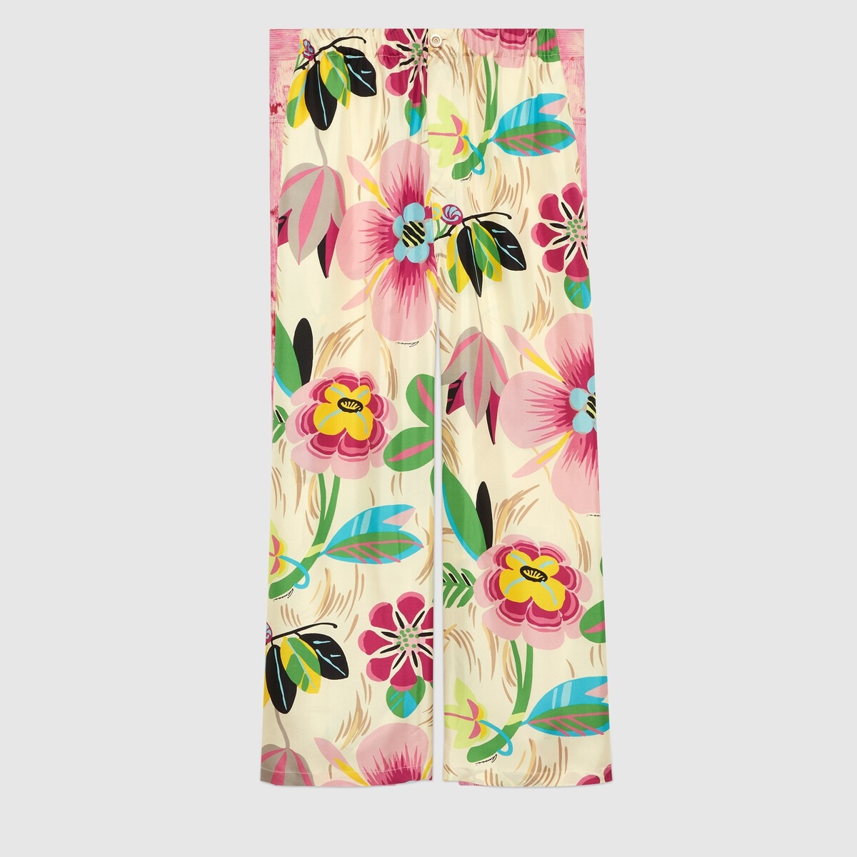 Floral print silk pant - 1