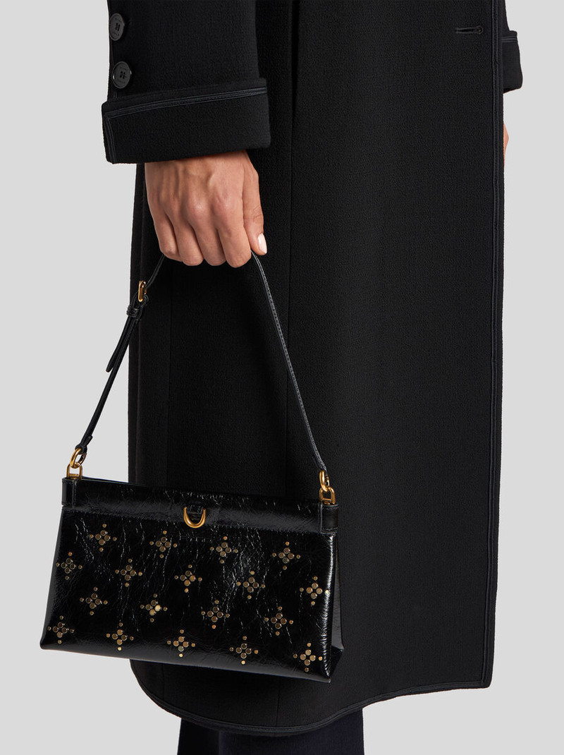 Etro SMALL LEATHER CLUTCH TALK WITH STUDS outlook