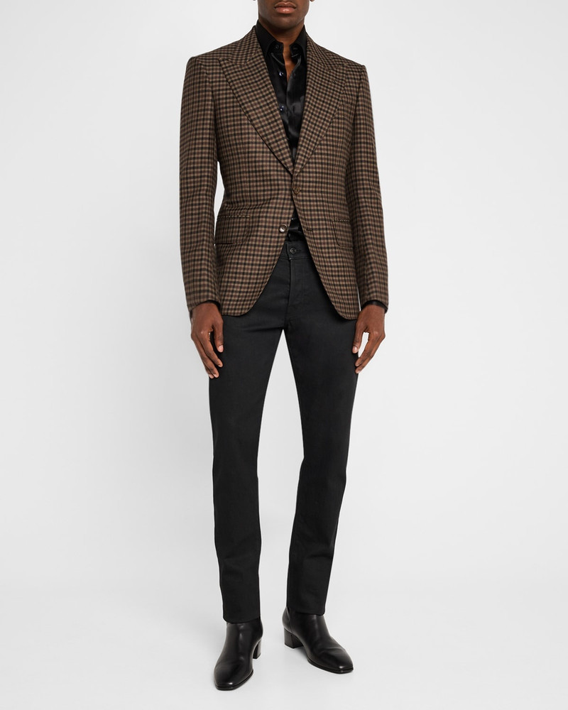 TOM FORD Men's Atticus Tattersall Sport Coat outlook
