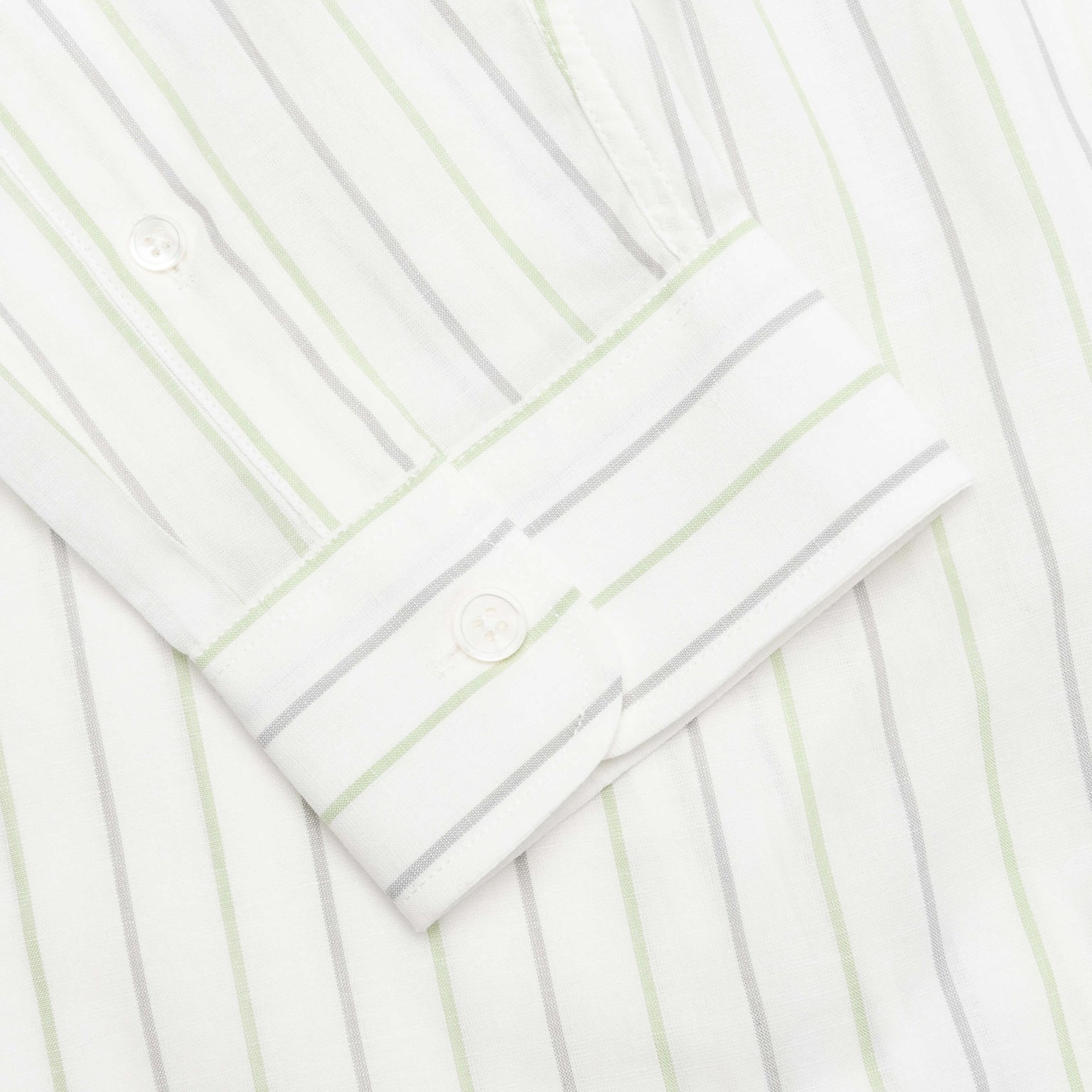 Stüssy CLASSIC L/S SHIRT STRIPE - WHITE | REVERSIBLE