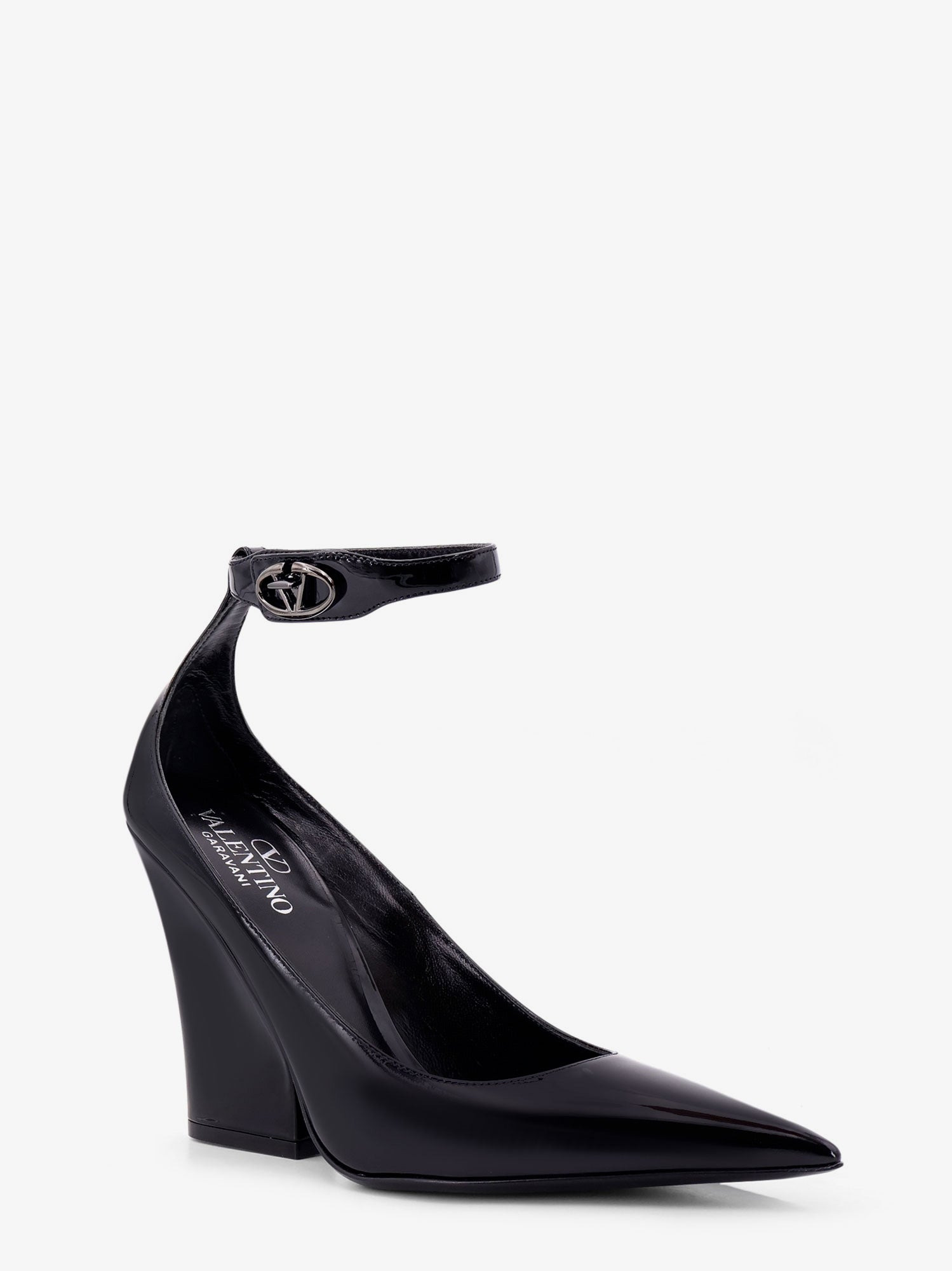 Patent Leather Décolleté With Vlogo The Bold Buckle - 2