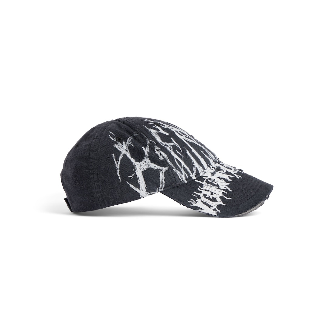 Diy Metal Cap in Faded Black/white - 4