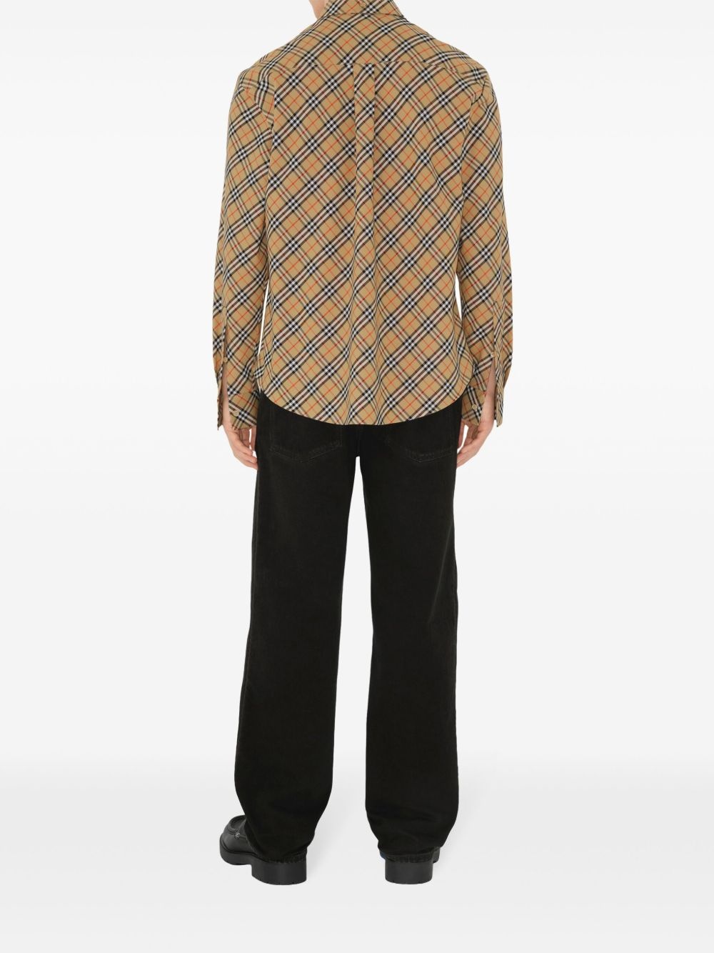 checked cotton shirt - 4