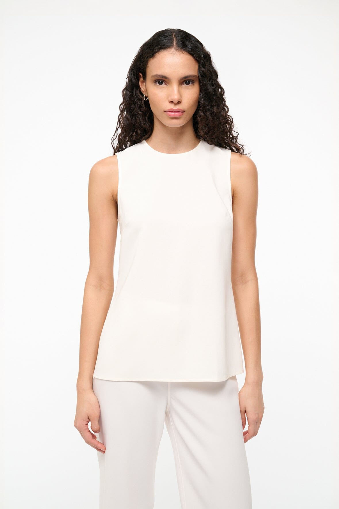 STAUD BRONTE TOP IVORY - 3