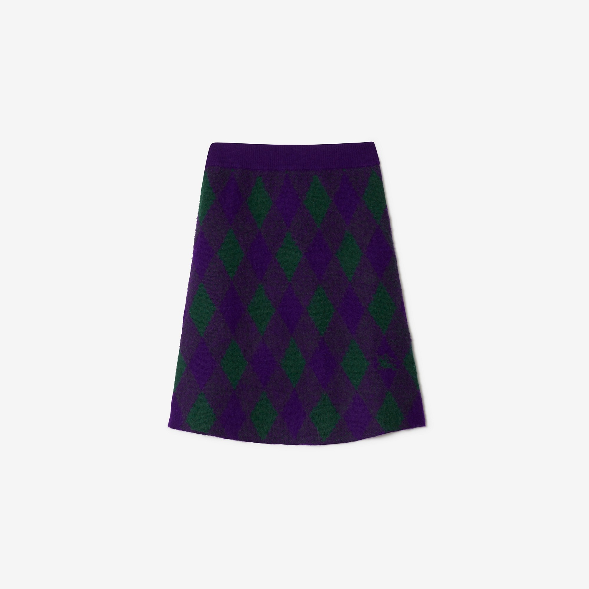 Argyle Wool Skirt - 1
