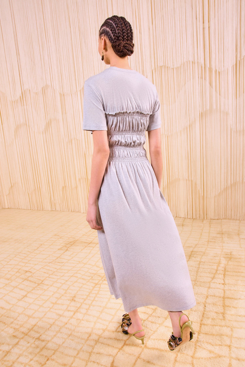 Georgie Short Sleeve Smocked Midi Dress 4