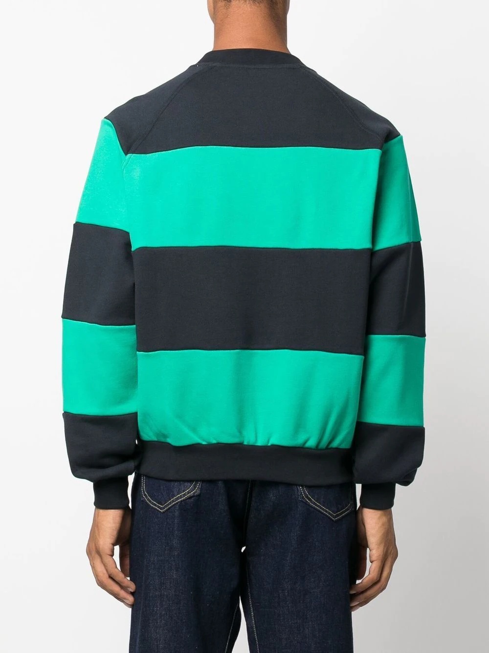 striped crew-neck sweatshirt - 5