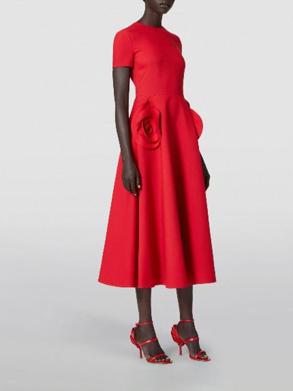 Valentino Rose Pocket Midi Dress - 2