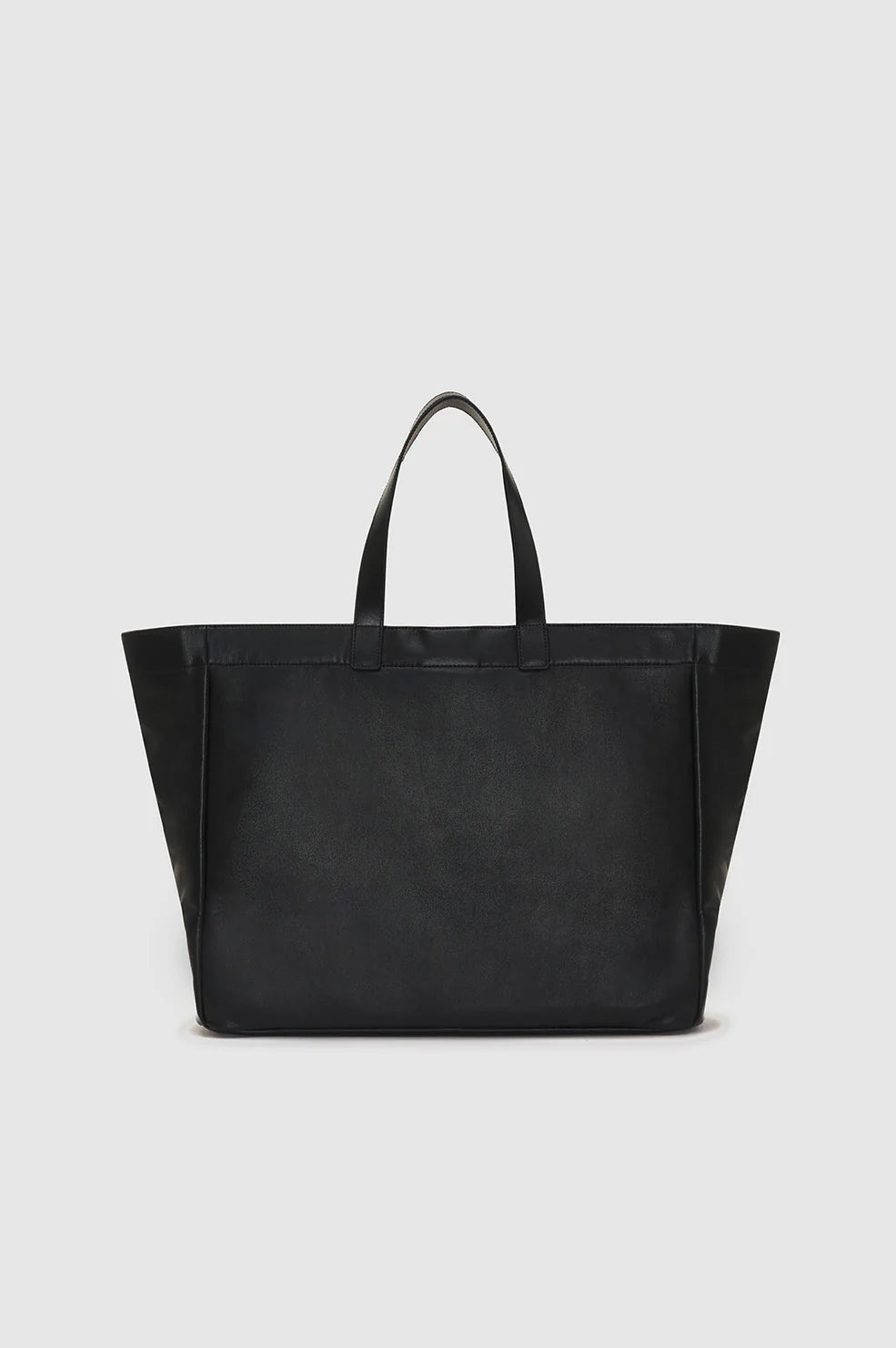 Large Rio Tote - Black Recycled Leather - 3