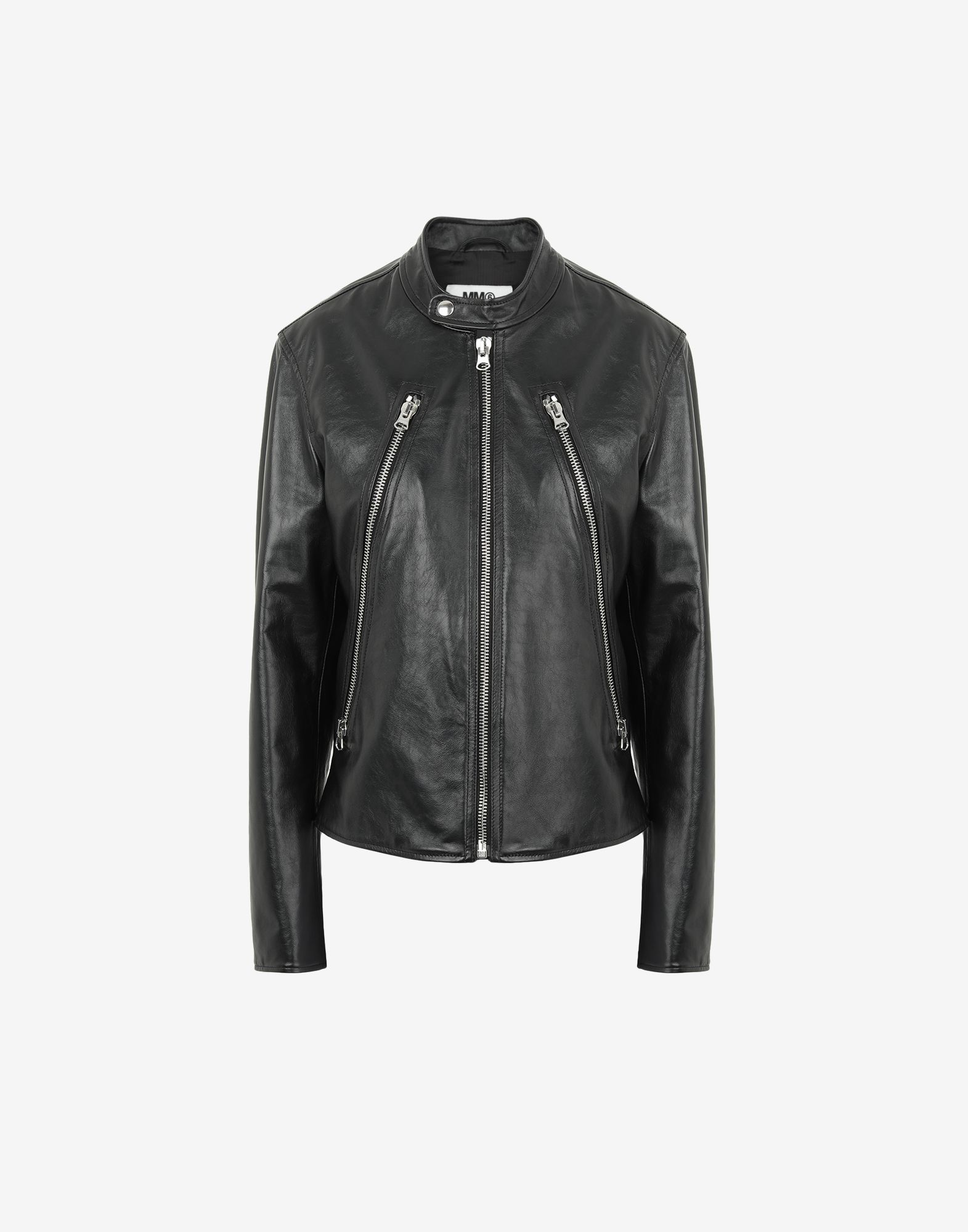 MM6 Maison Margiela 5-zip leather jacket | REVERSIBLE