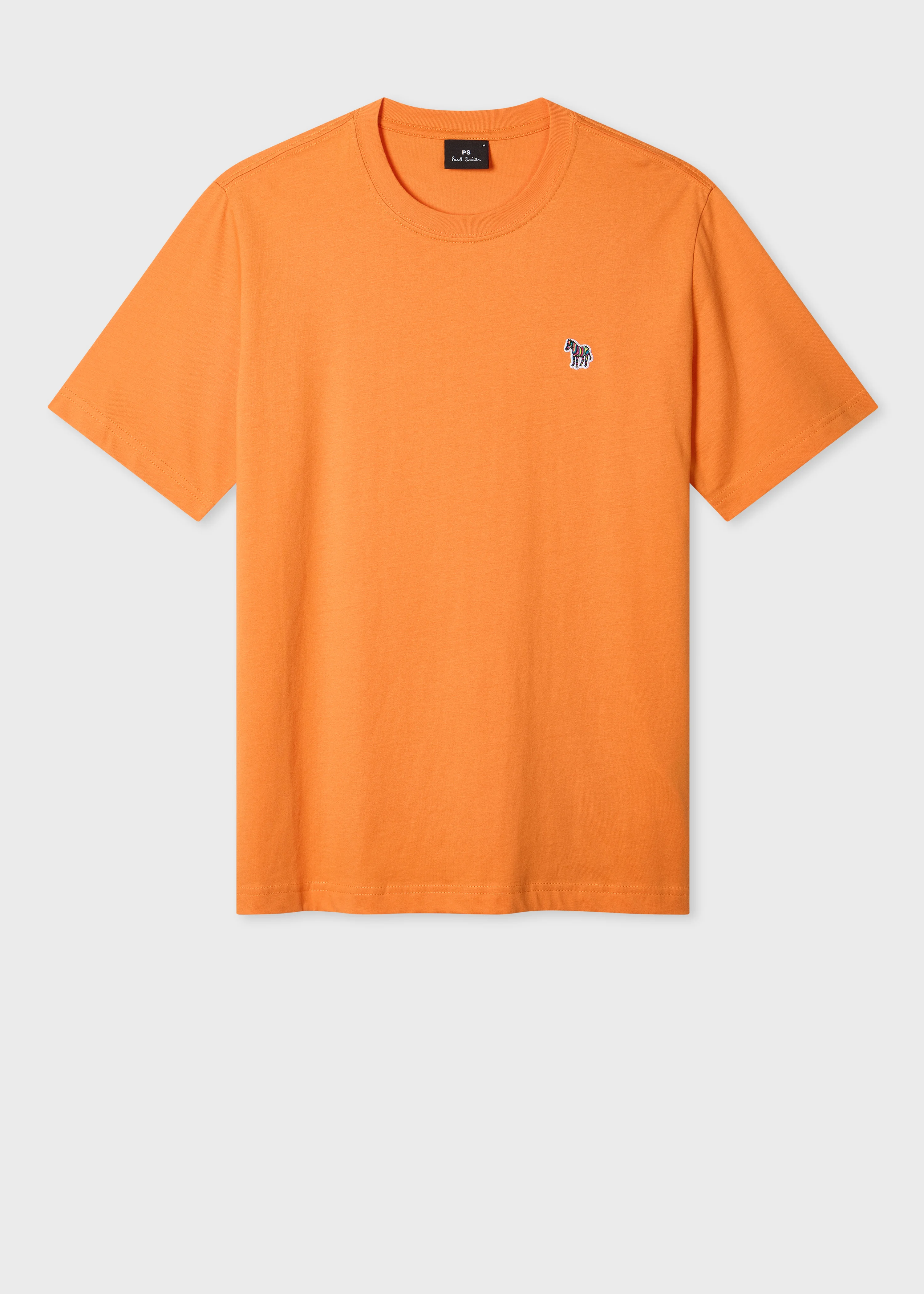 Orange Organic Cotton Zebra Logo T-Shirt - 1