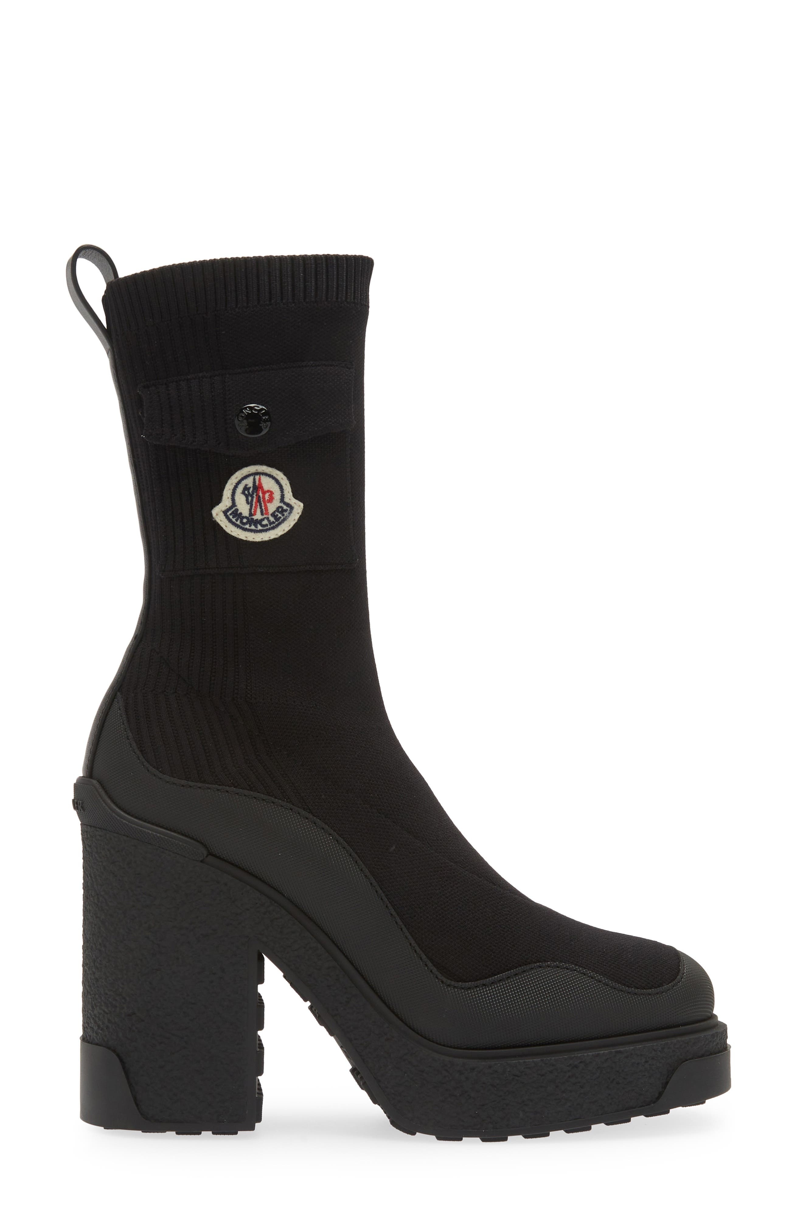 Moncler Splora Pocket Sock Bootie in Black at Nordstrom - 3