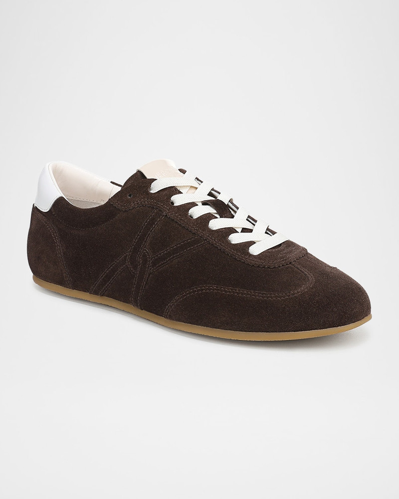 VERONICA BEARD Riviera Suede Bicolor Retro Sneakers outlook