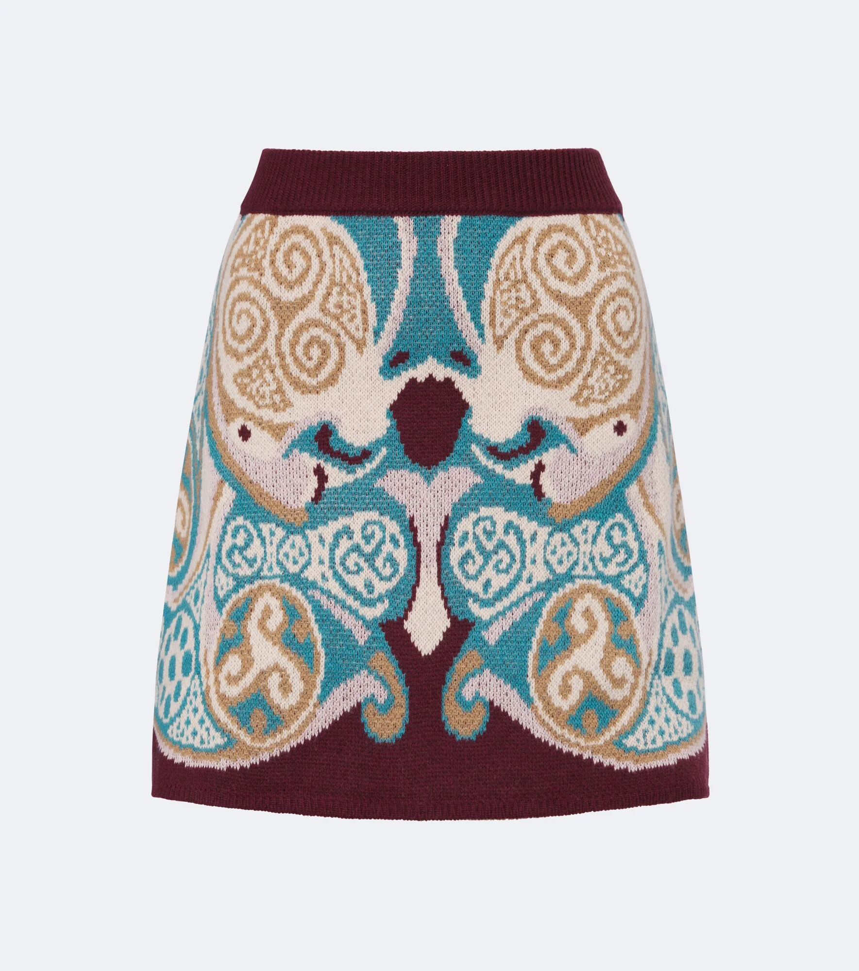 Alchemy jacquard wool miniskirt - 1