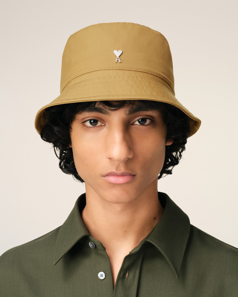 AMI Paris MUSTARD TWILL AMI DE COEUR STUD BUCKET HAT outlook