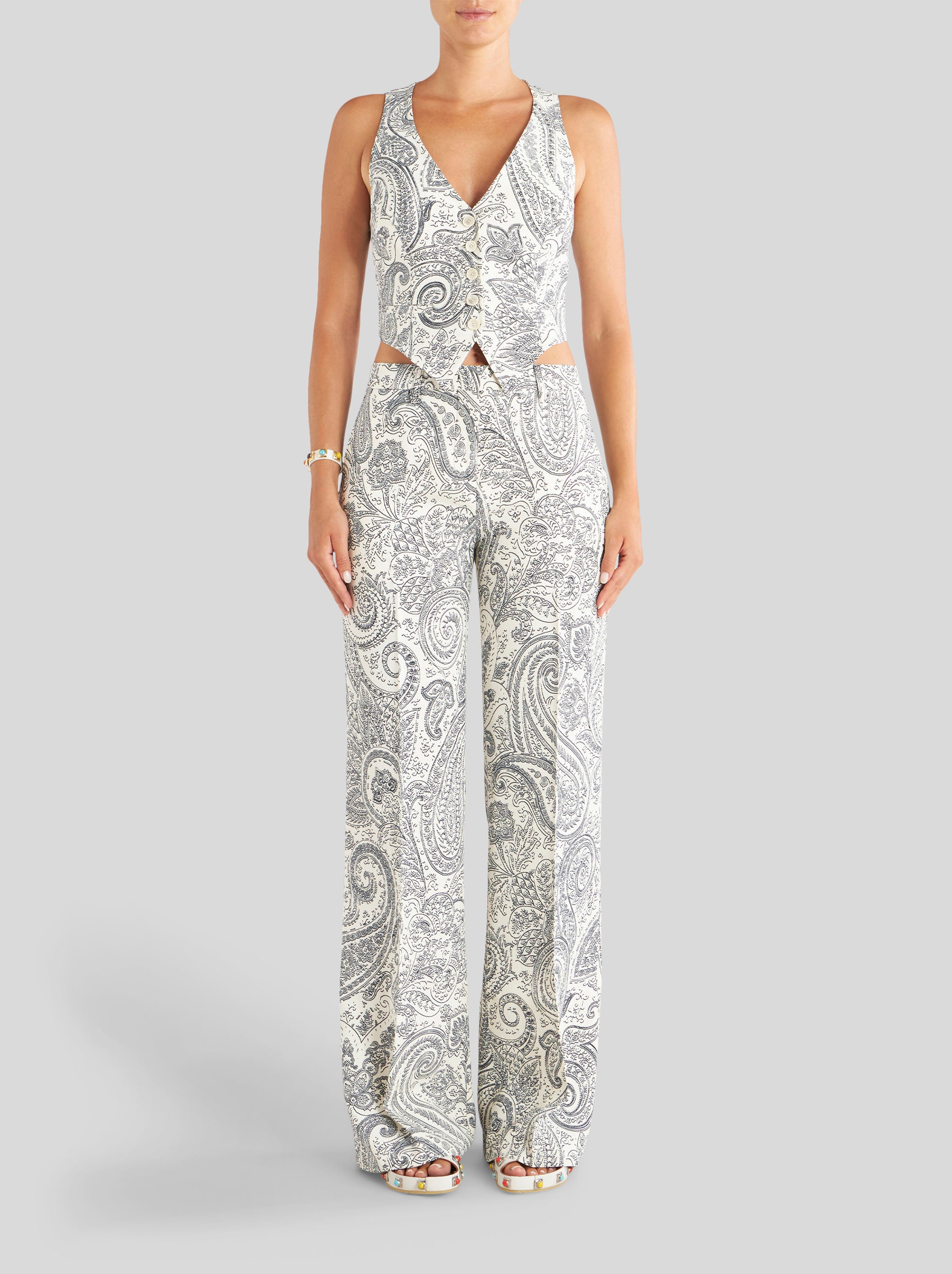 PAISLEY PATTERN WAISTCOAT - 3