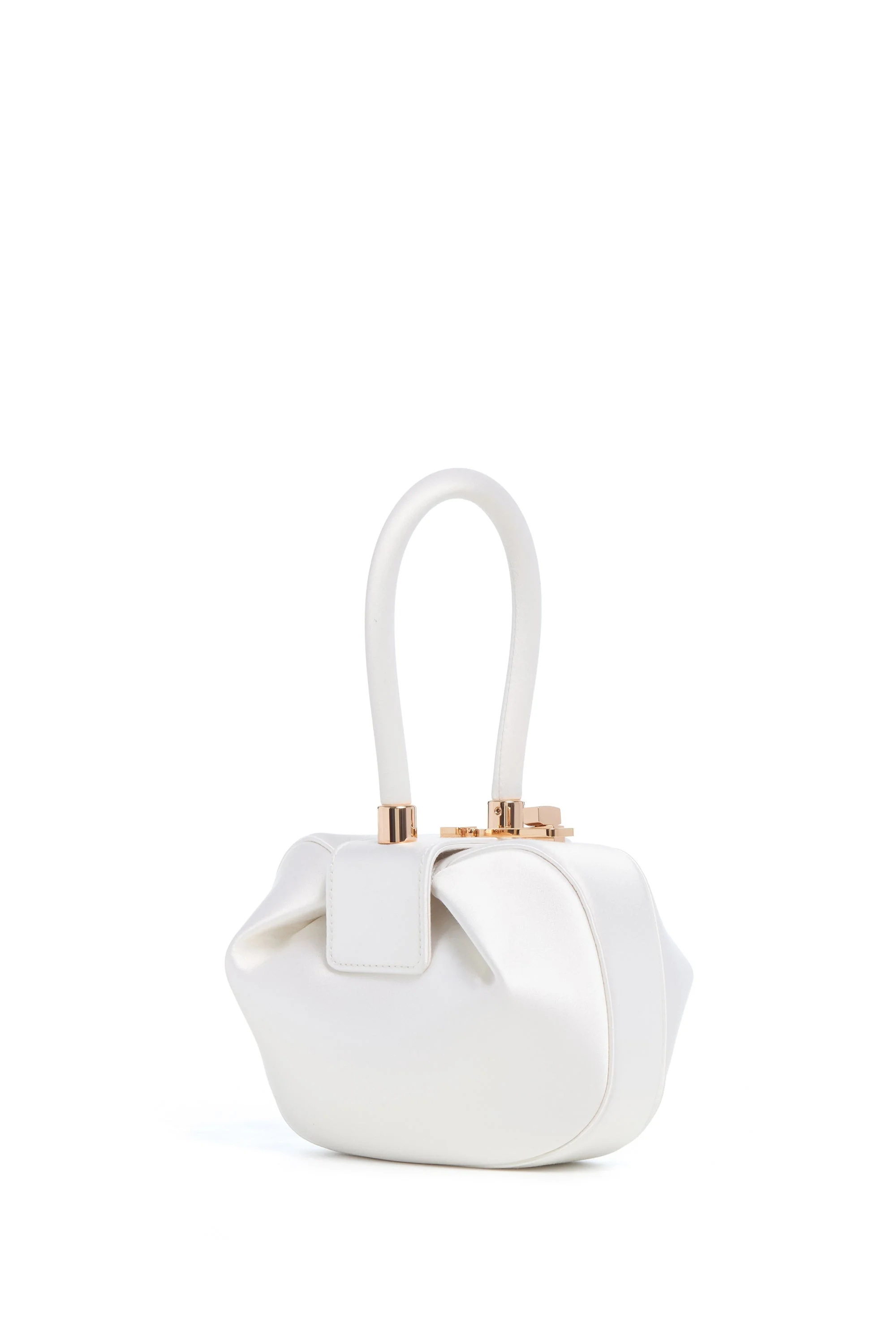 Demi Bag in Ivory Satin - 1