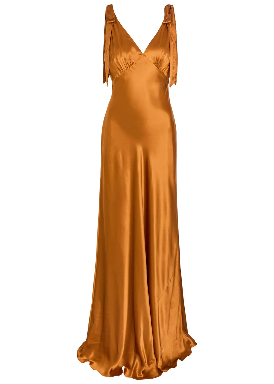 Reformation Pernille Silk Gown - 1