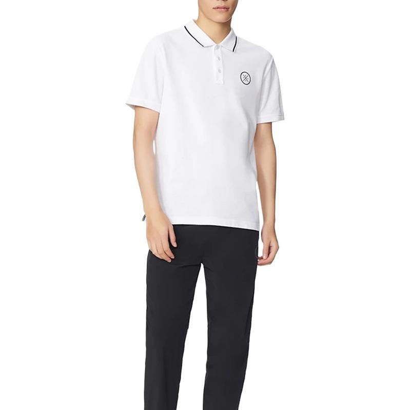 Li-Ning Way Of Wade Logo Polo Shirt 'White' APLS091-2 - 3