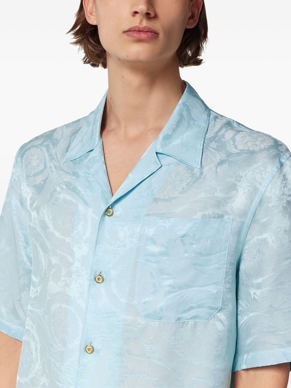 Barocco jacquard shirt - 5