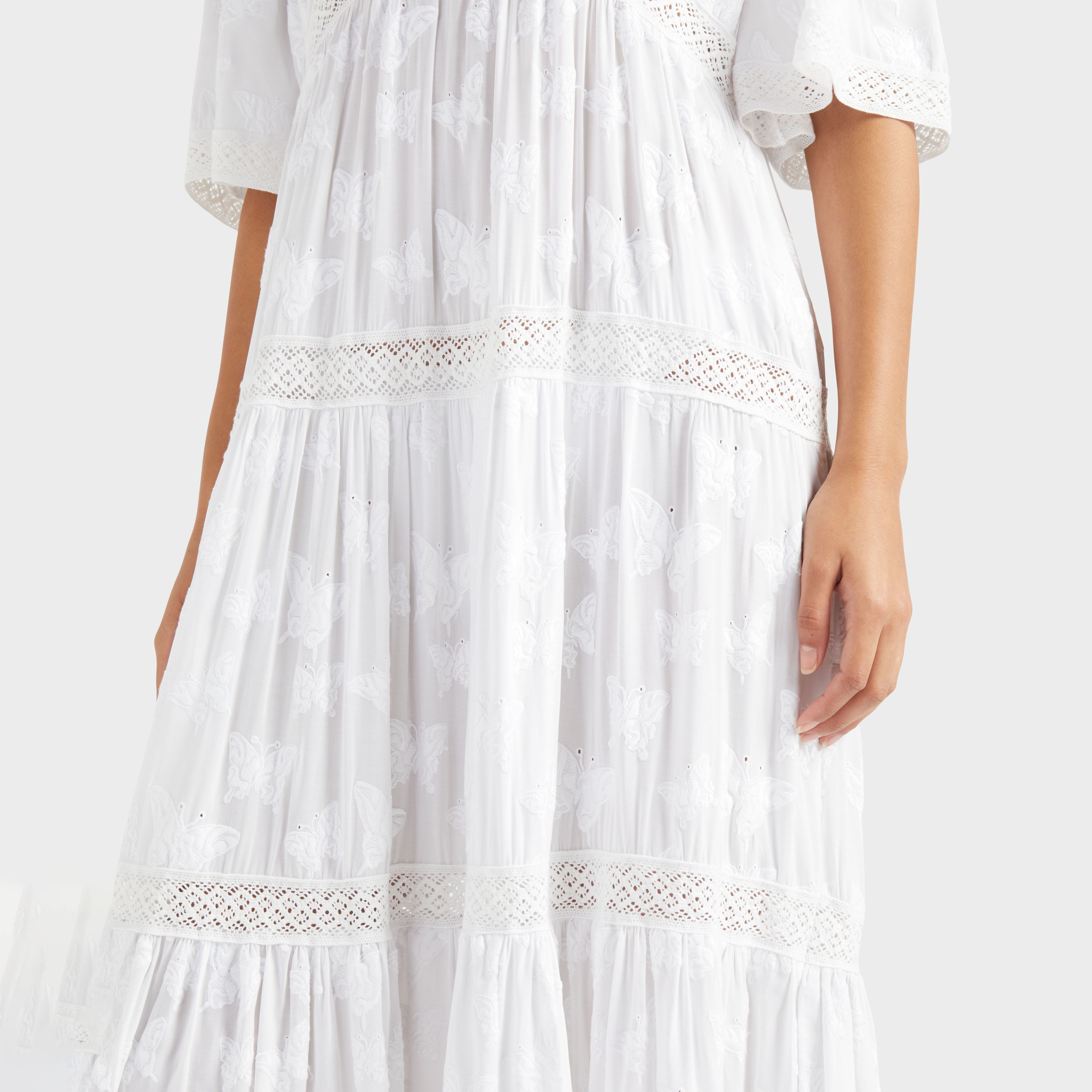 Women Viscose Dress Disco Butterflies - 6