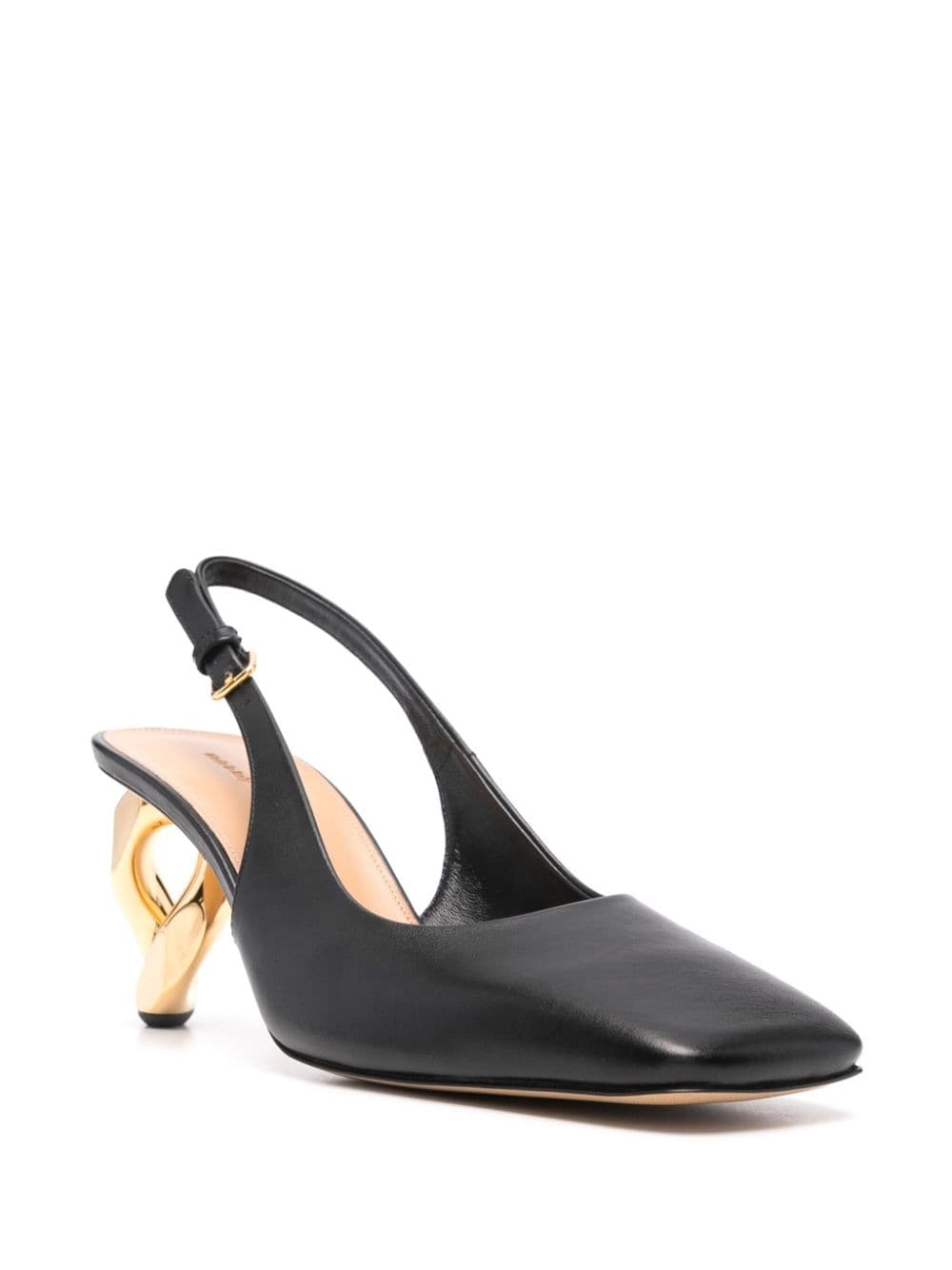 65mm chain-heel pumps - 2