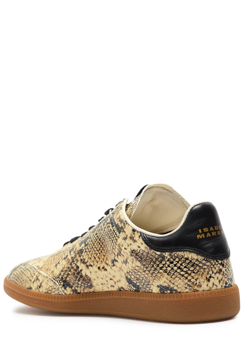 Isabel Marant Étoile Isabel Marant étoile Kaycee Snake-print Leather Sneakers outlook
