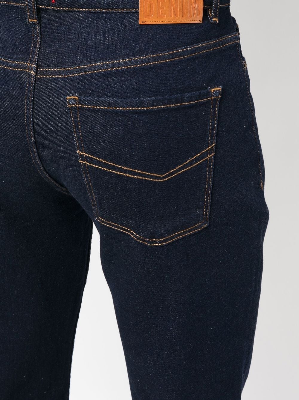logo-patch straight-leg jeans - 5