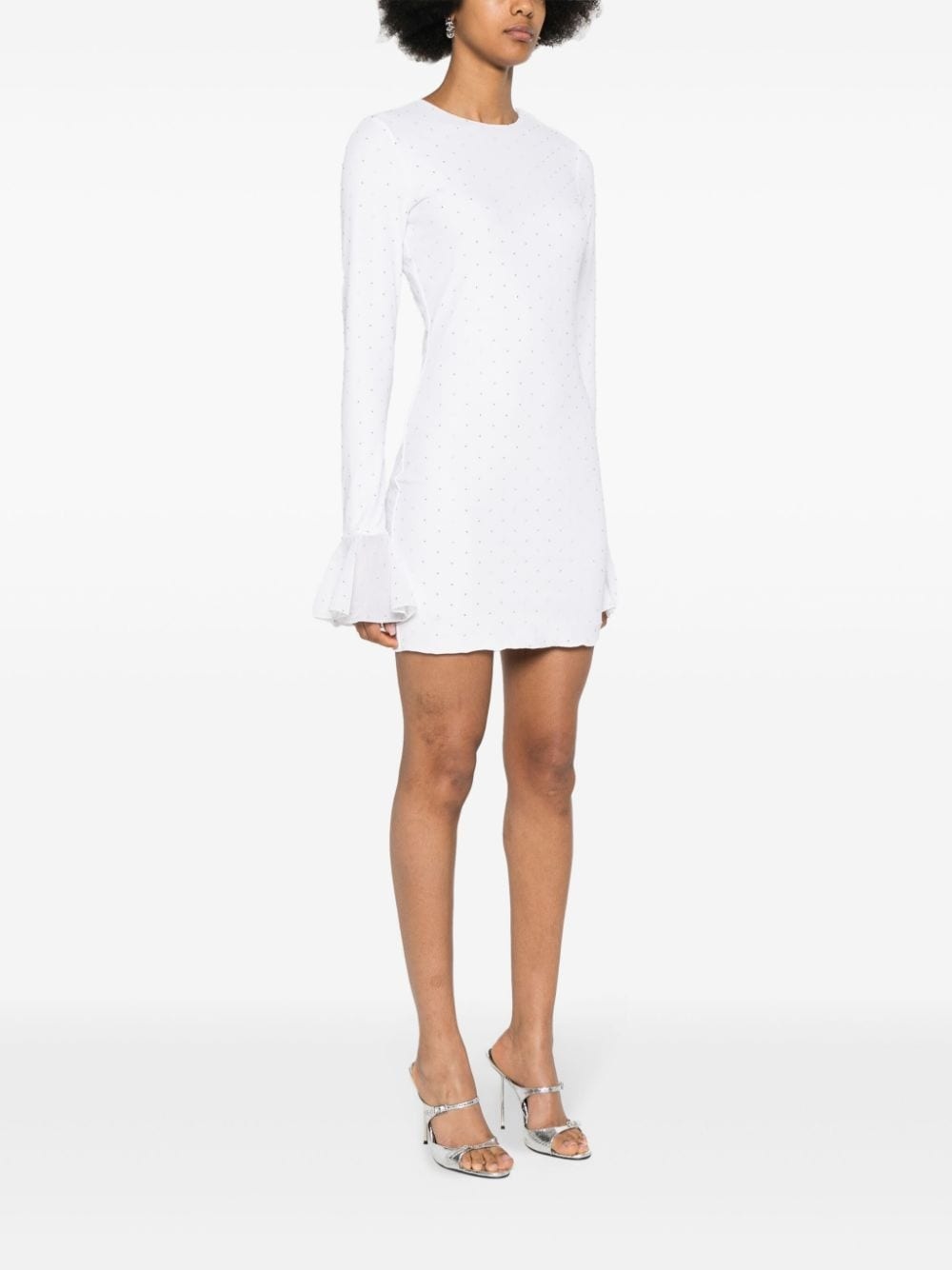 crystal-embellished mini dress - 3