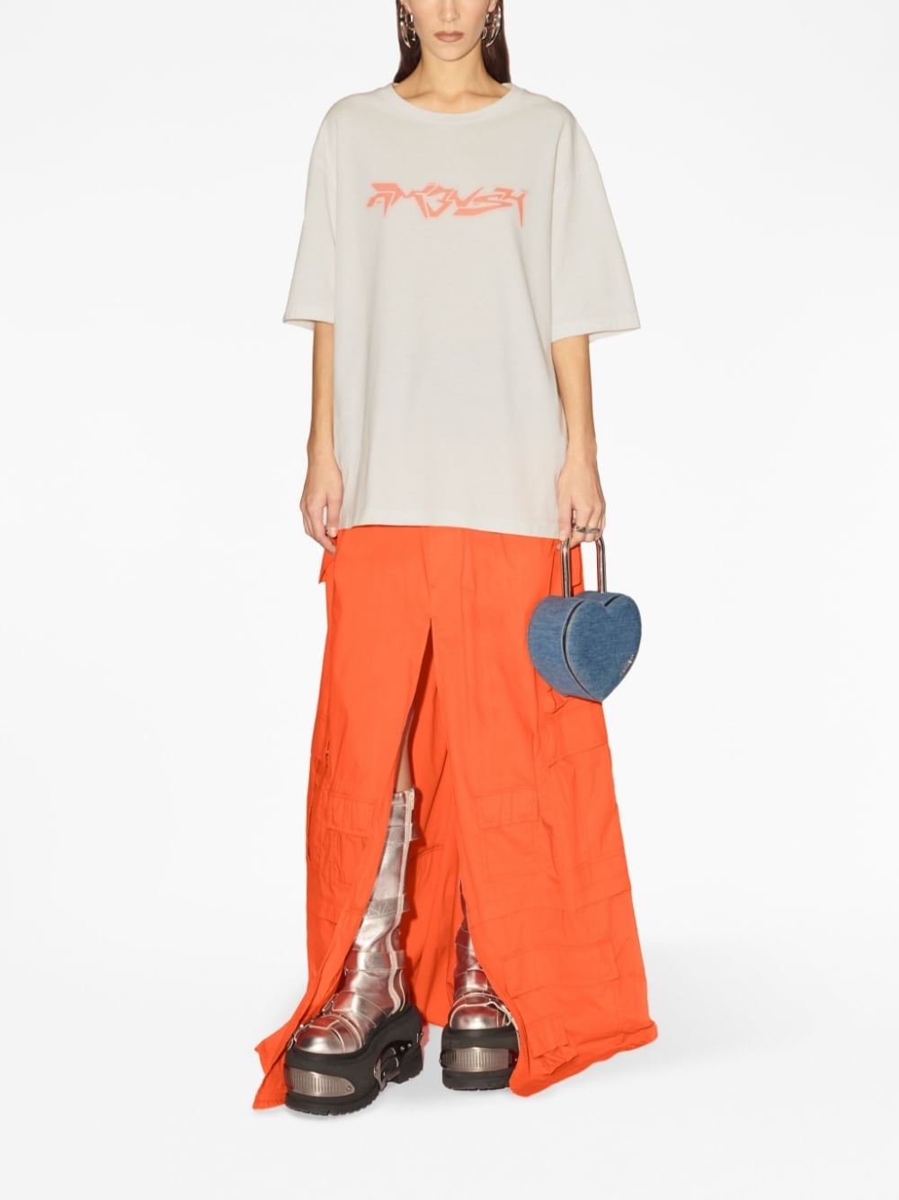 logo-print T-shirt - 3