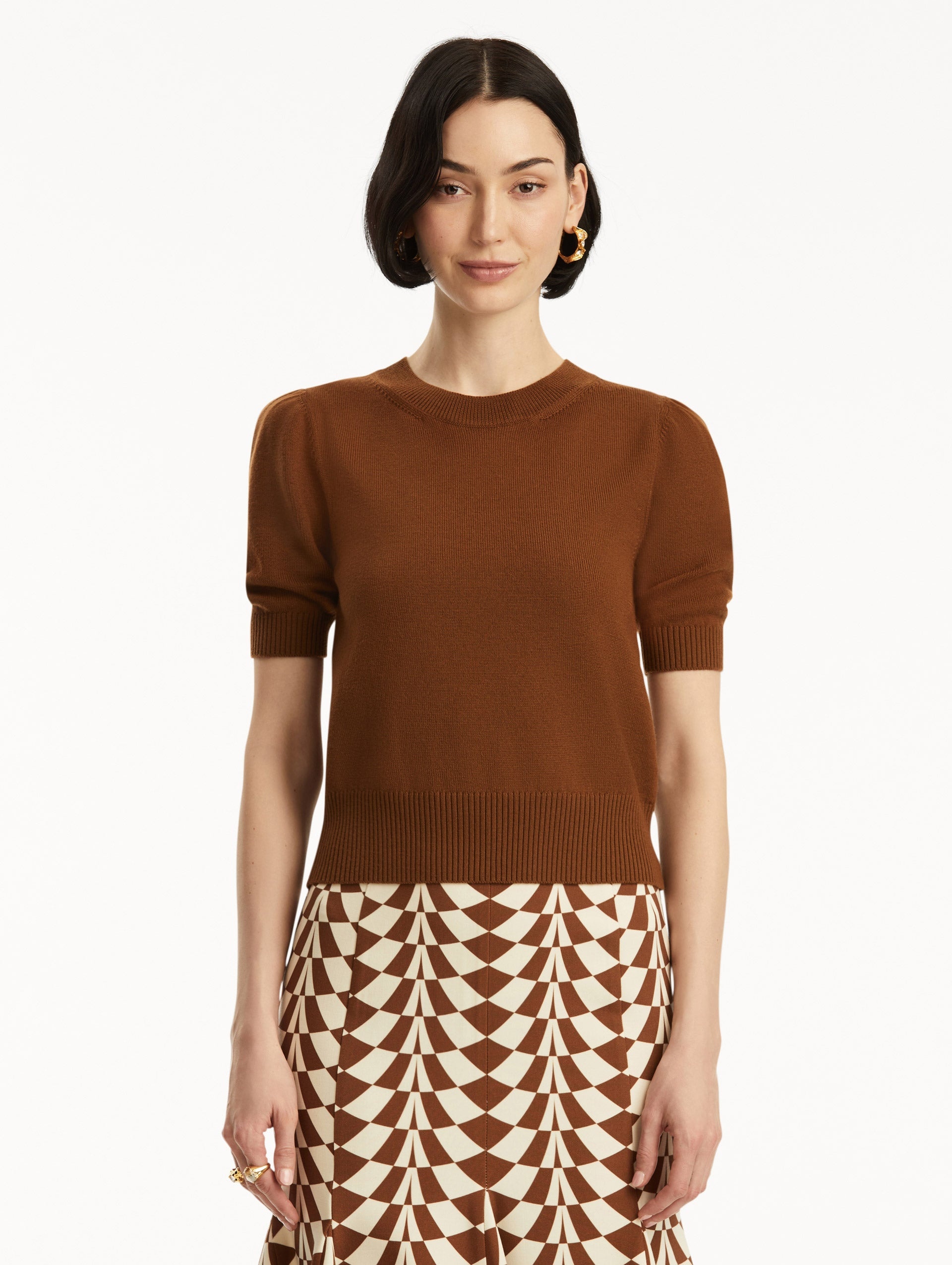 SHORT SLEEVE WOOL PULLOVER - 2