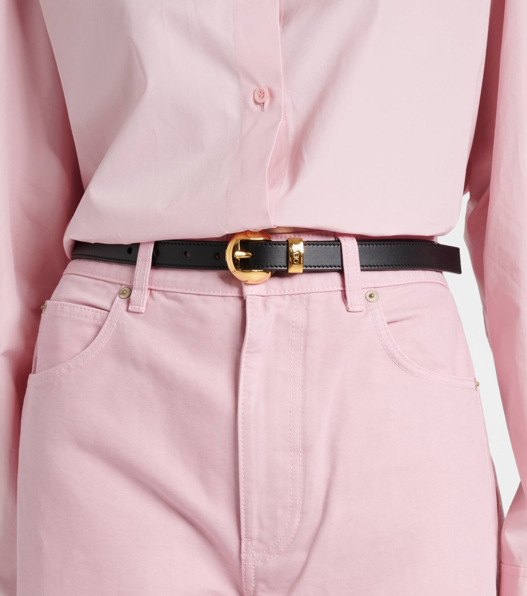 Pebble leather belt - 4