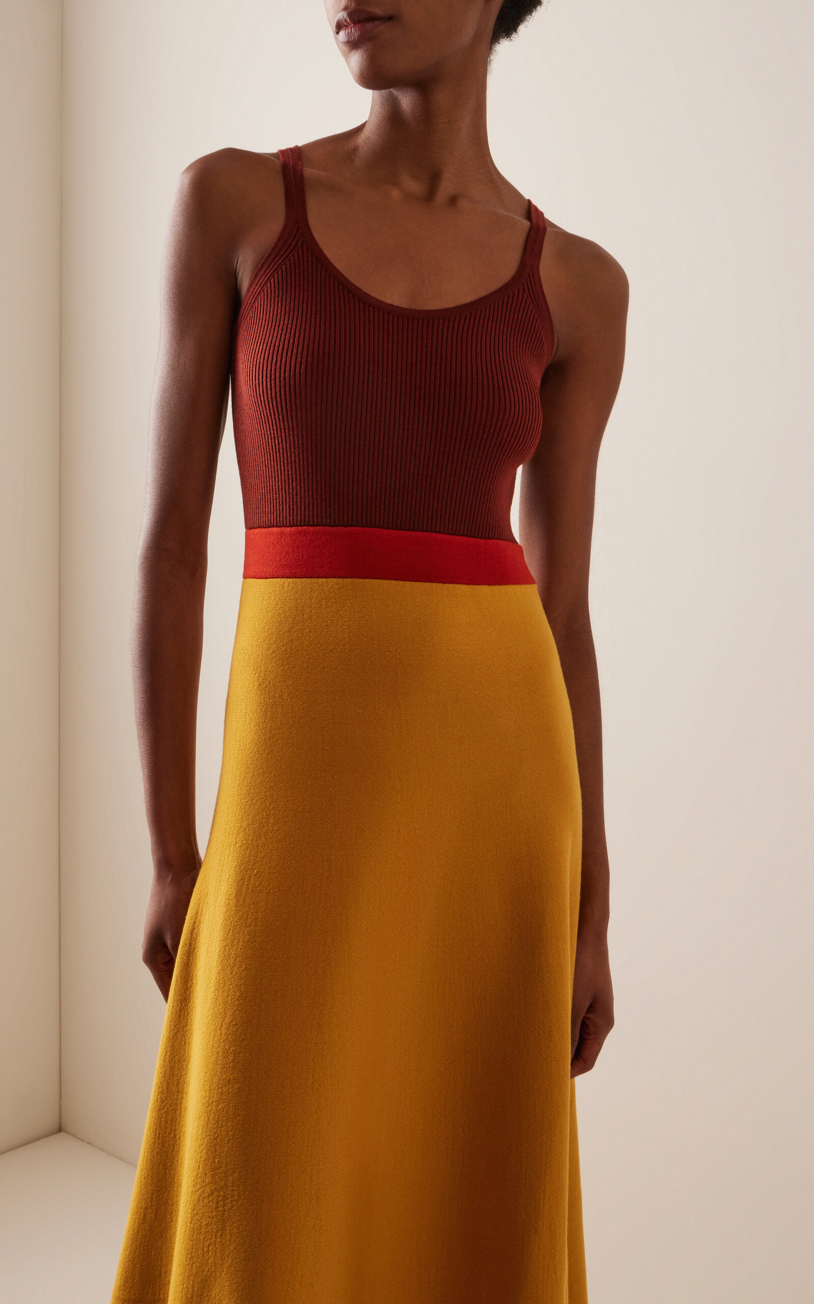 Flaminius Colorblock Wool Midi Dress multi - 3
