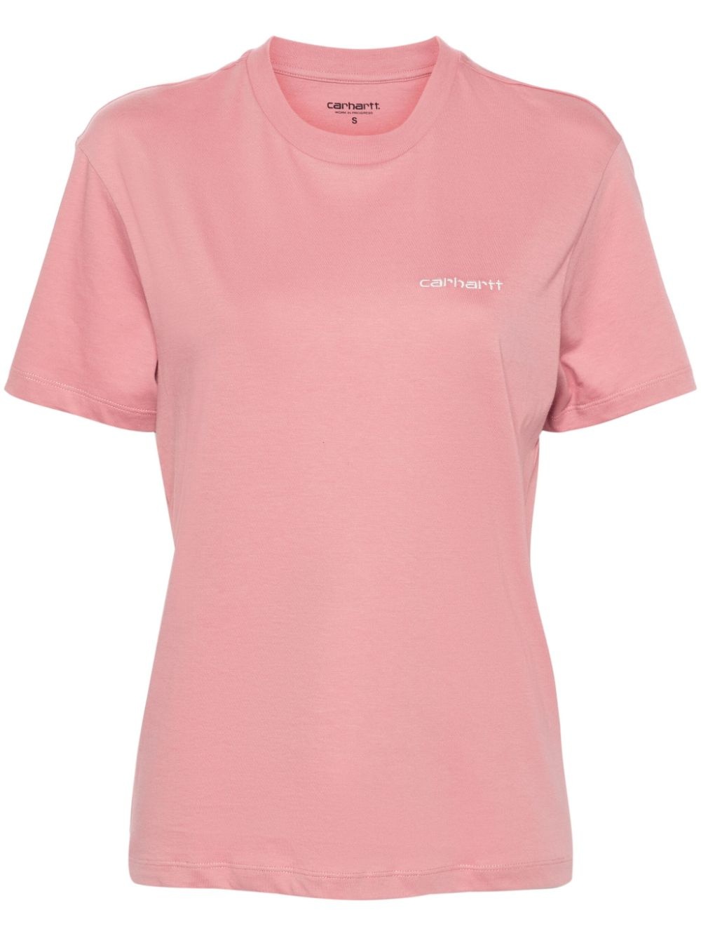 Script embroidery T-shirt - 1