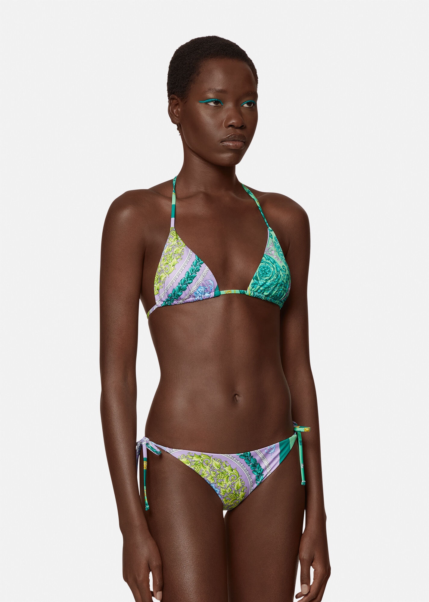 Barocco Mosaic Print Bikini Top - 2