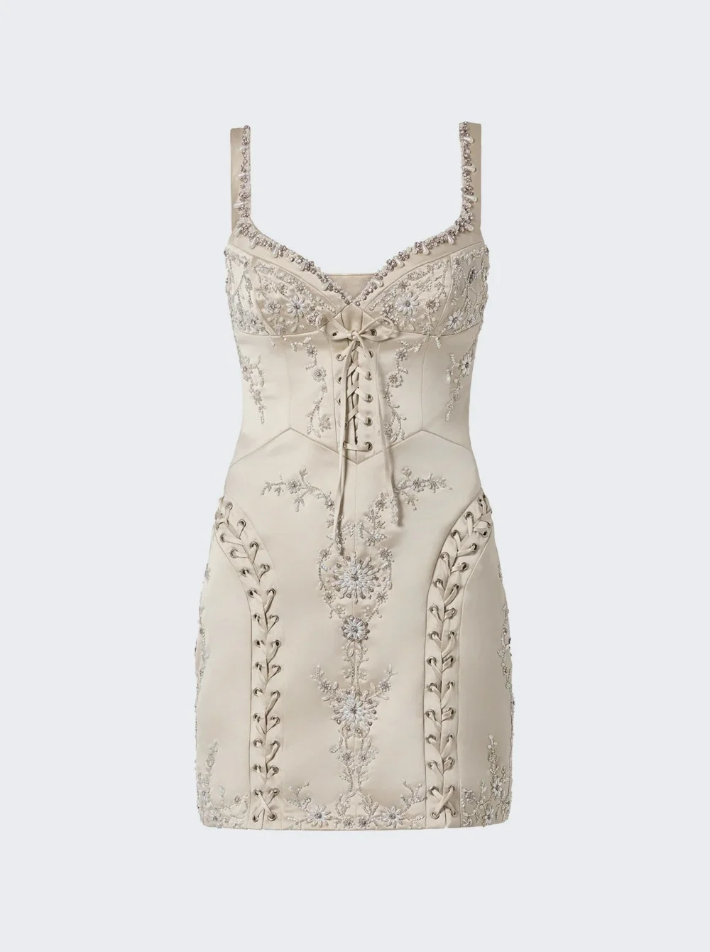 Brigitte Mini Dress Champagne - 1