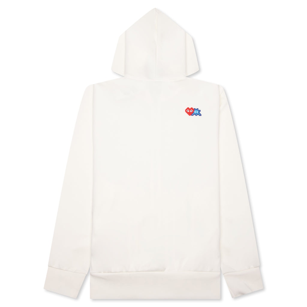COMME DES GARCONS PLAY X THE ARTIST INVADER FULL-ZIP HOODIE - OFF-WHITE - 2
