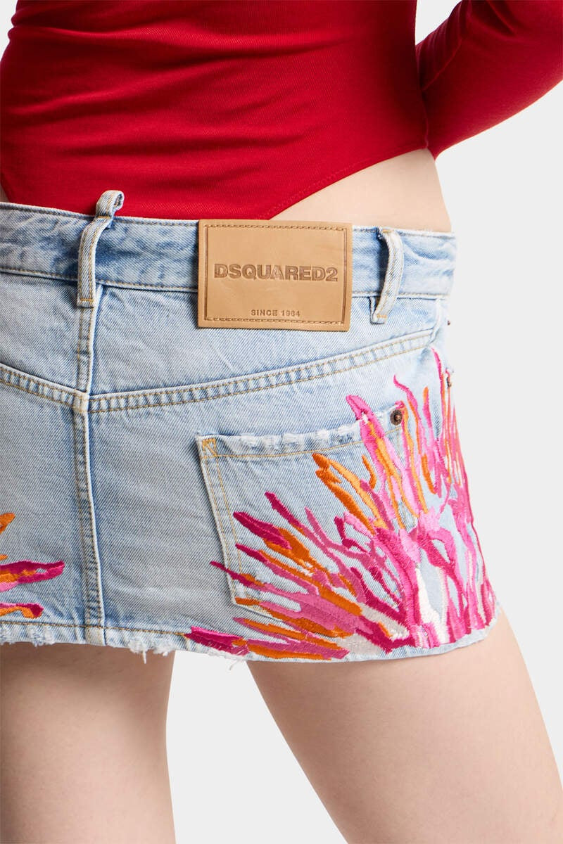 LIGHT CLEAN JEAN MINI SKIRT 6